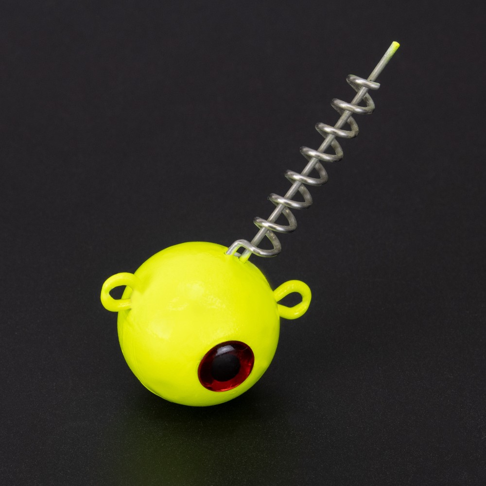 Team Deep Sea Screw-In Head UV Schraub-Jig 250g - Yellow-Glow - 1Stück