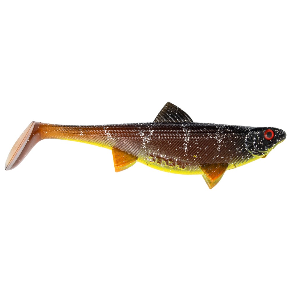 Senshu Real Fin Shad SinglePack - Gummifische 8cm - Sunshine Brown - 4g - 1 Stück