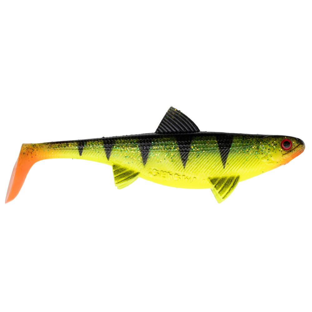 Senshu Real Fin Shad SinglePack - Gummifische 12cm - Shiny Tiger - 4g - 1 Stück