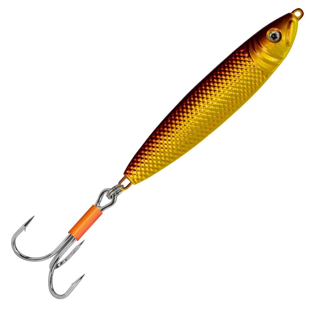 Team Deep Sea Spezial Herings Pilker bleifrei 200g - Gold/Orange - 1 Stück