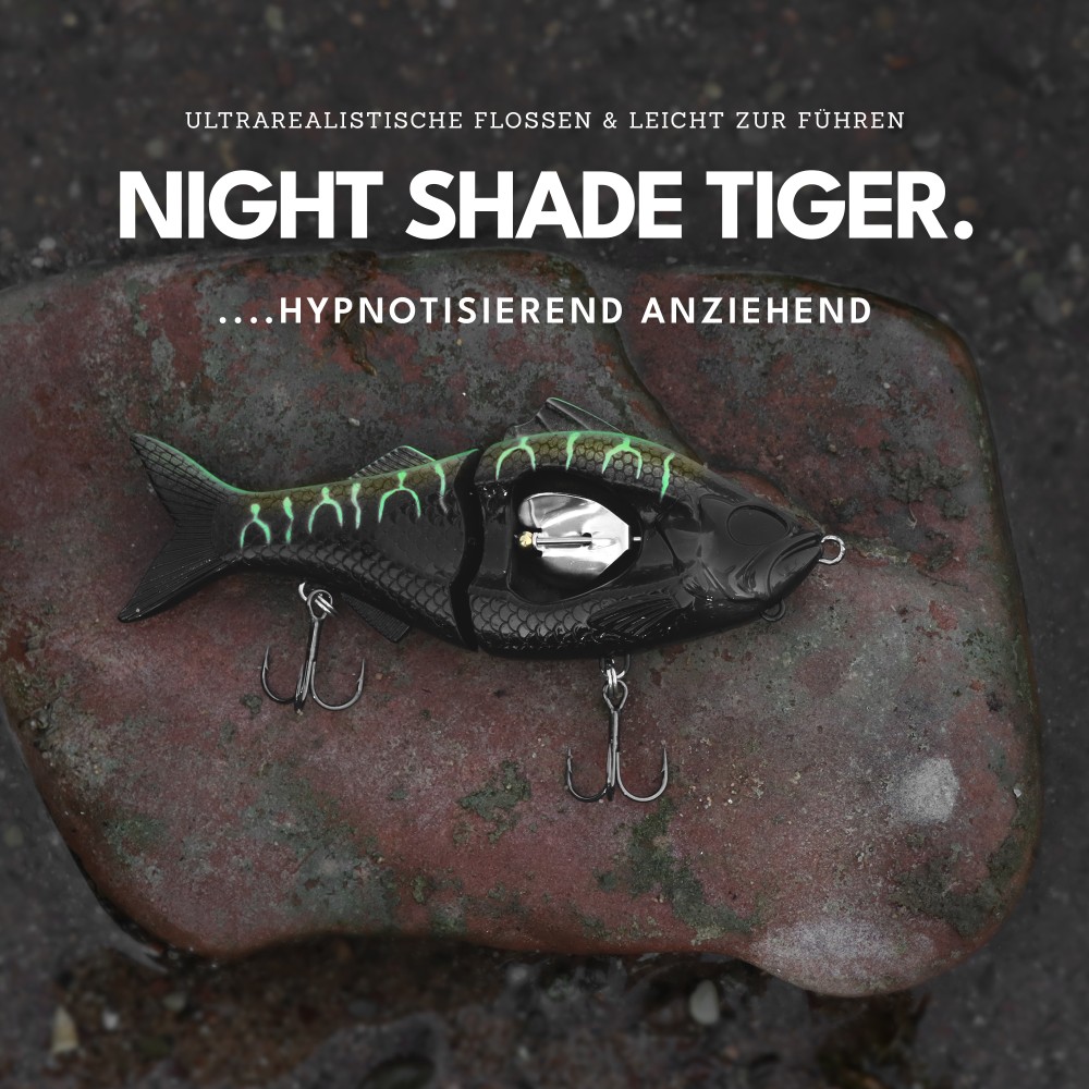 Senshu GLDR Glidebait 13,5cm - Night Shade Tiger UV