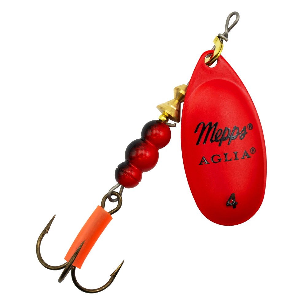 Mepps Aglia - Spinner Red Platium - Gr. 4 - 9,5g