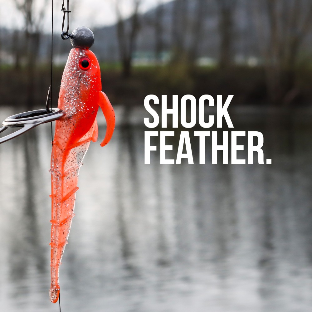 Senshu Grundola - Gummifisch Shock Feather - 11,5cm - 6 g- 5 Stück