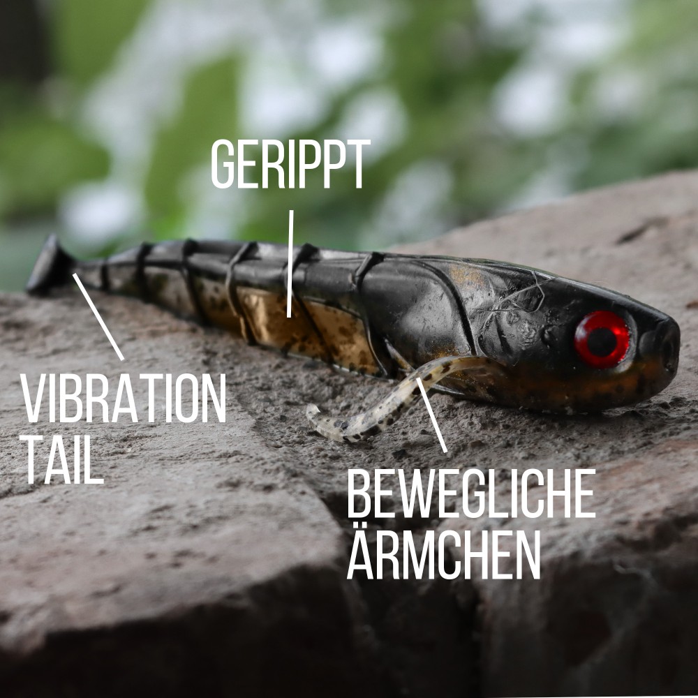 Senshu Grundola - Gummifisch Real Grondle - 11,5cm - 6 g- 5 Stück