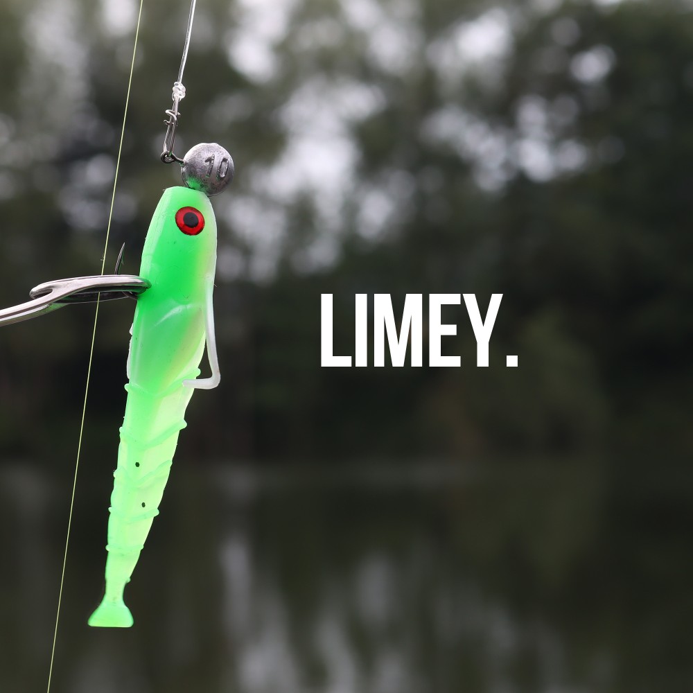 Senshu Grundola - Gummifisch Limey - 11,5cm - 6 g- 5 Stück