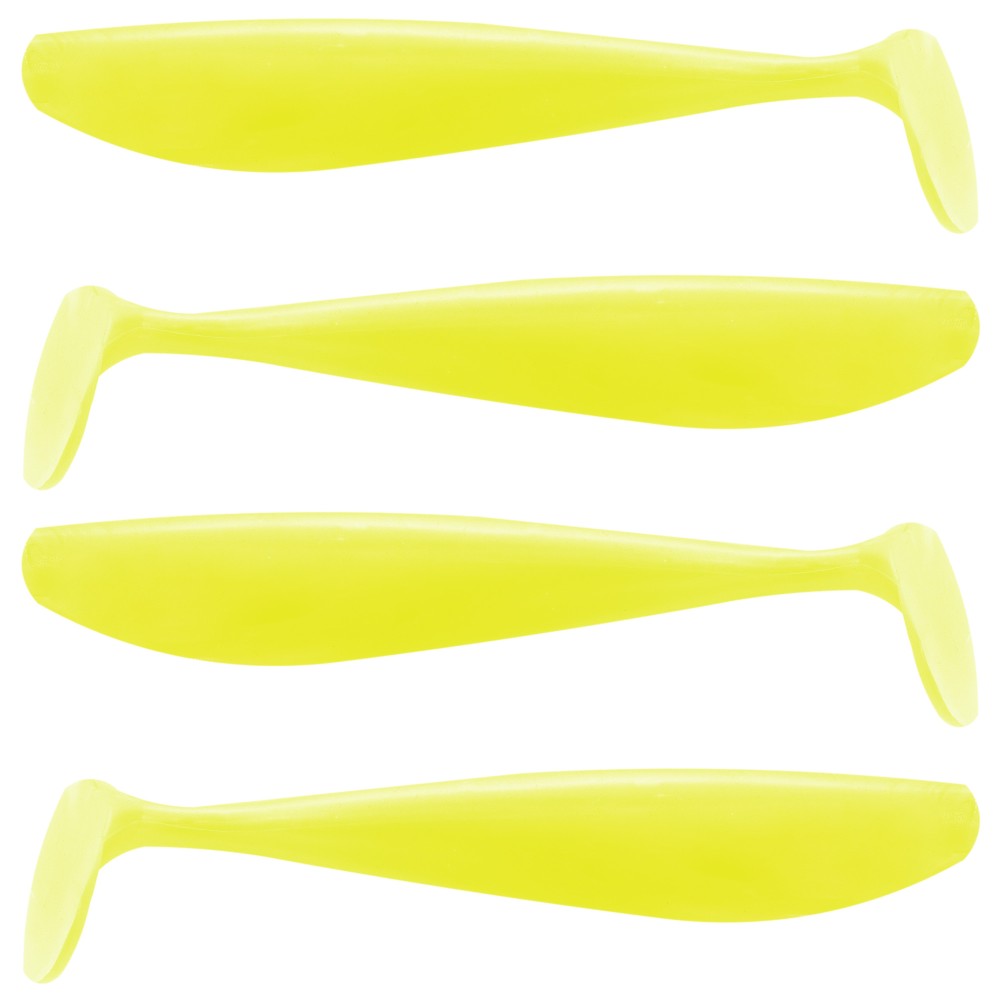 Senshu Killer Shad - Gummifisch 4 Stück - 15cm - Yellow-Strike