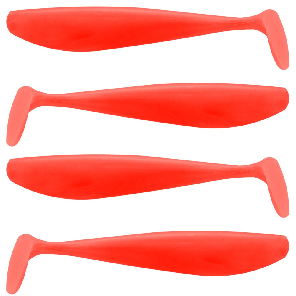 Senshu Killer Shad - Gummifisch 4 Stück - 15cm - Red