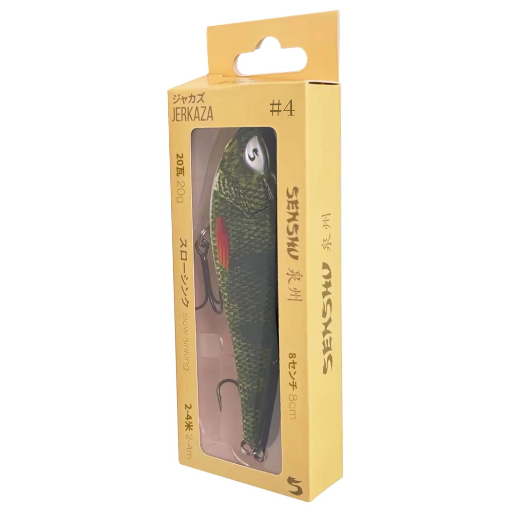 Senshu Jerkaza - Jerkbait 8cm - Perch - 20g