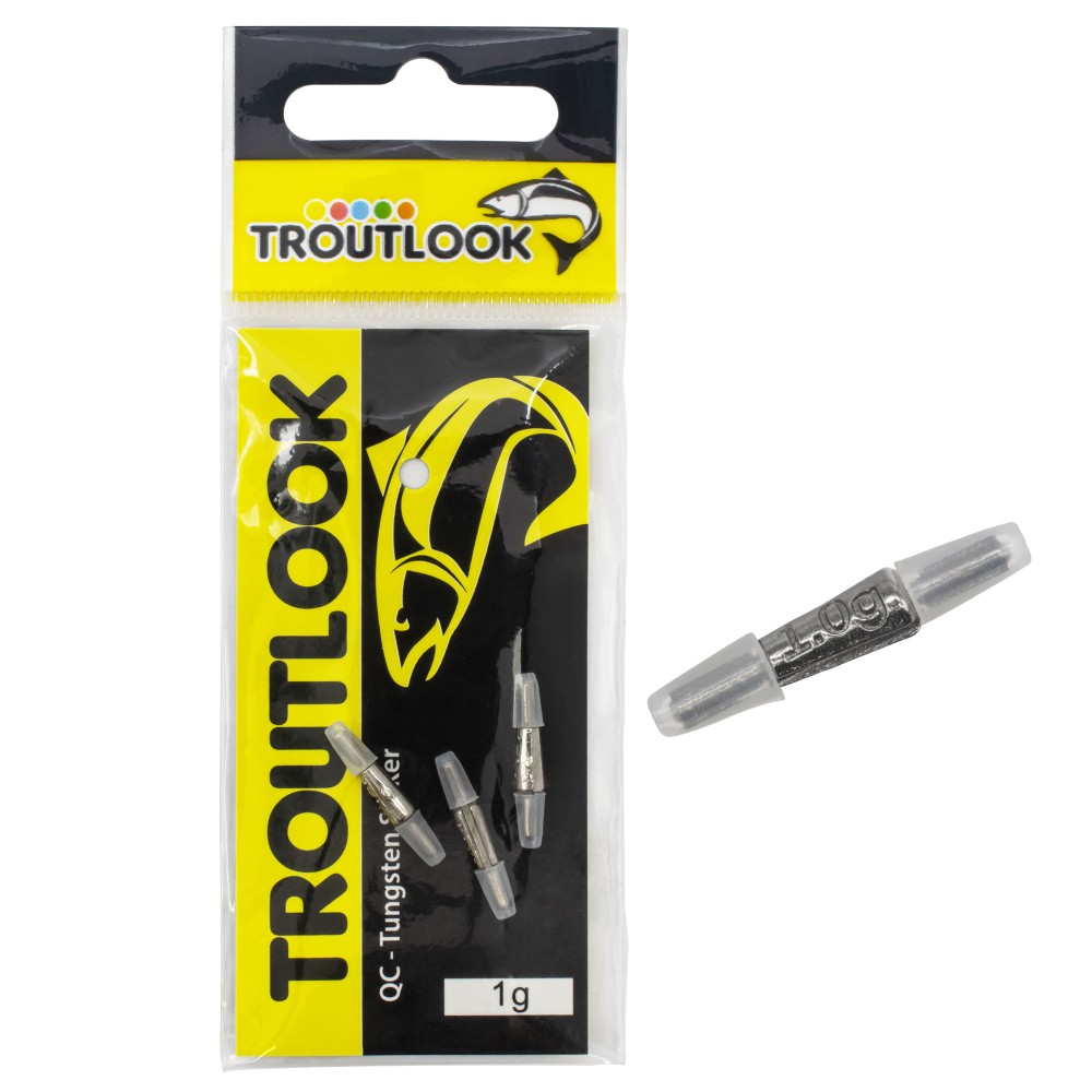 Troutlook QC - Tungsten Sinker - Gewicht 1g - 3 Stück