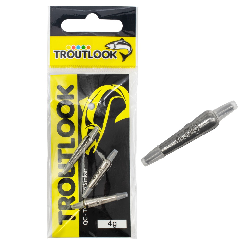 Troutlook QC - Tungsten Sinker - Gewicht 4g - 3 Stück