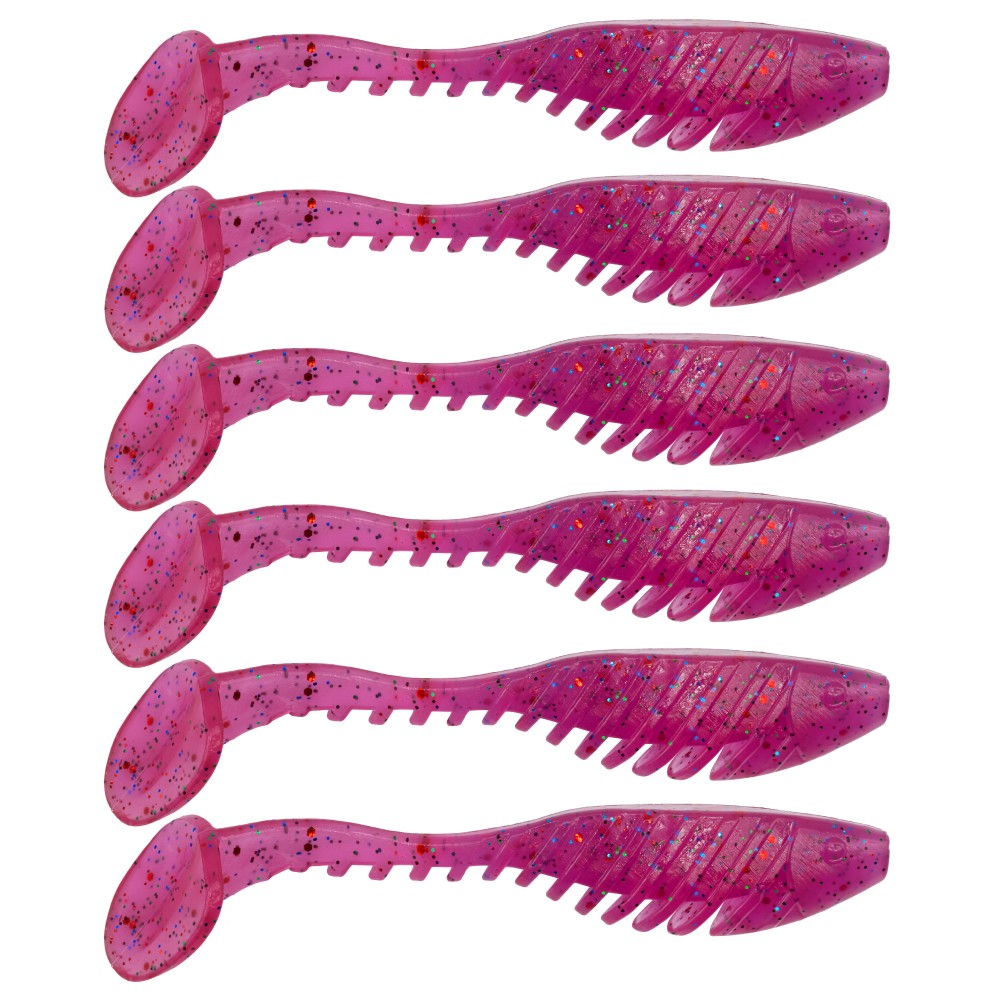 Senshu Perch Rippler Senior - Gummifisch 10cm - Lila Berry - 6 Stück