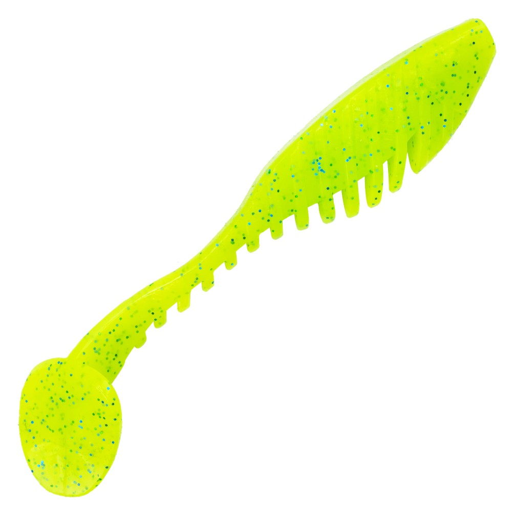 Senshu Perch Rippler - Gummifisch 8cm - Lime - 8 Stück