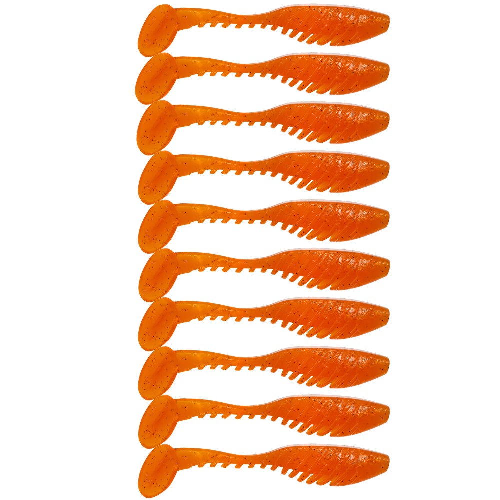Senshu Perch Rippler Junior - Gummifisch 6cm - Orange - 10 Stück