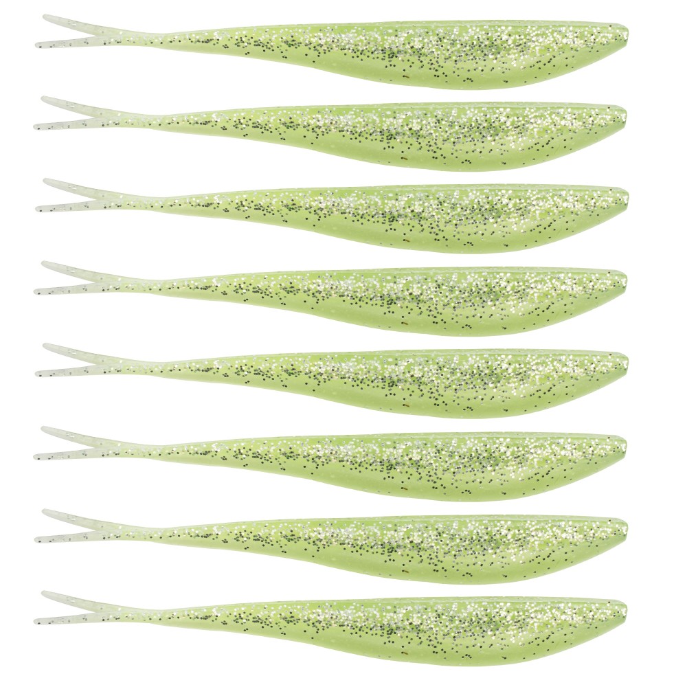 Fishdream Speed Searcher Greenish White Glitter - 4g - 10cm - 8 Stück