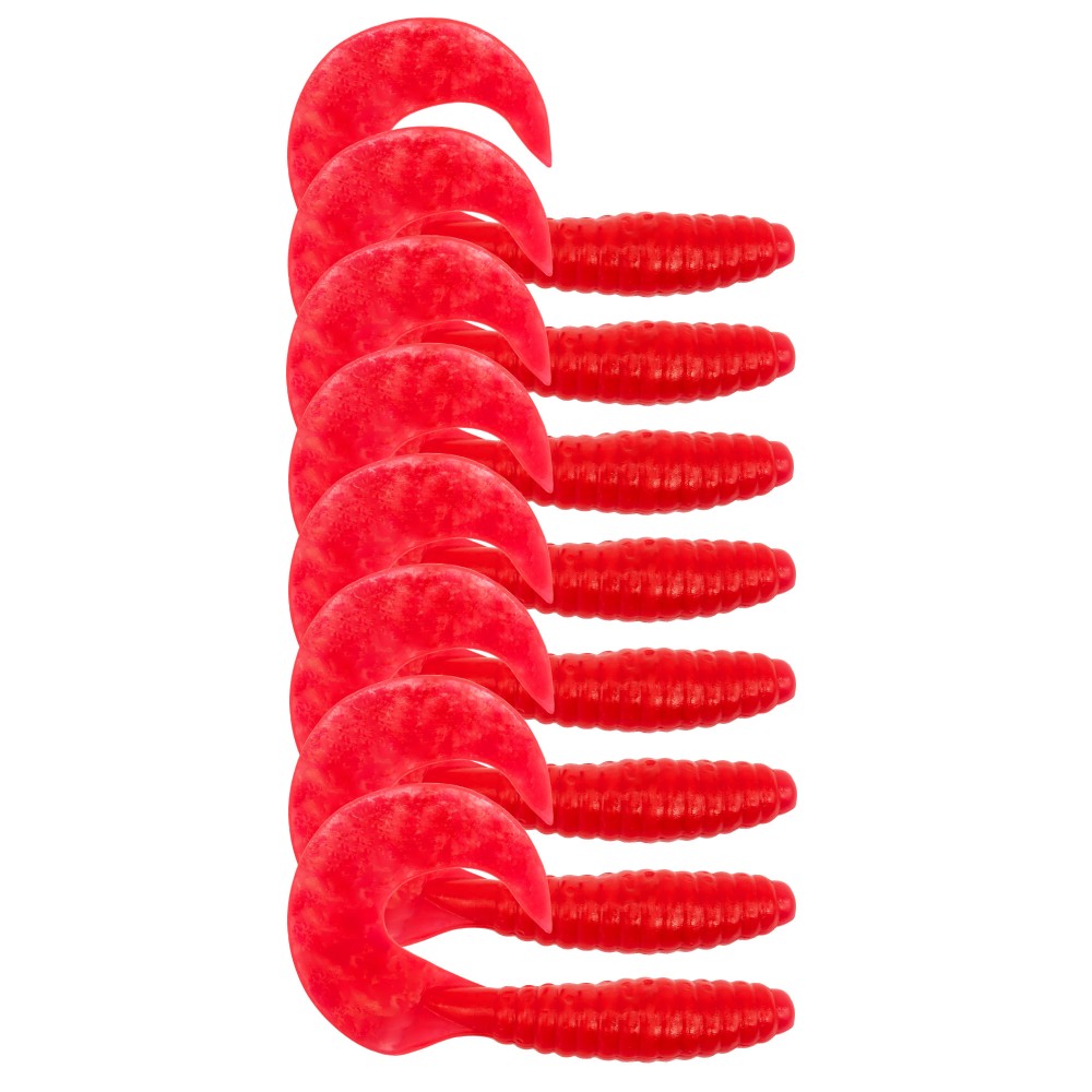 Fishdream Bull Twister - Gummifisch Red - 7,5cm - 6g - 8 Stück