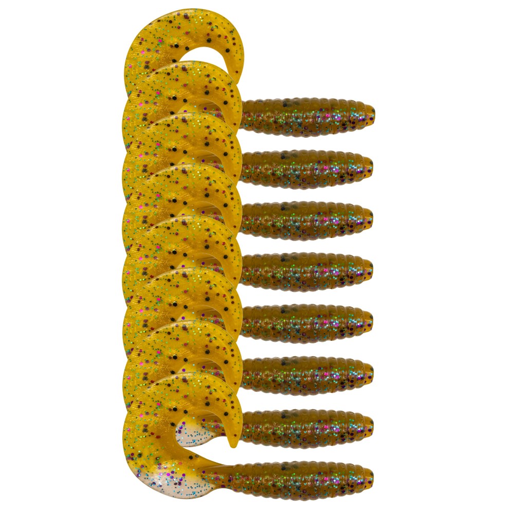 Fishdream Bull Twister - Gummifisch Brown Pepper - 6,0cm - 3,5g - 10 Stück