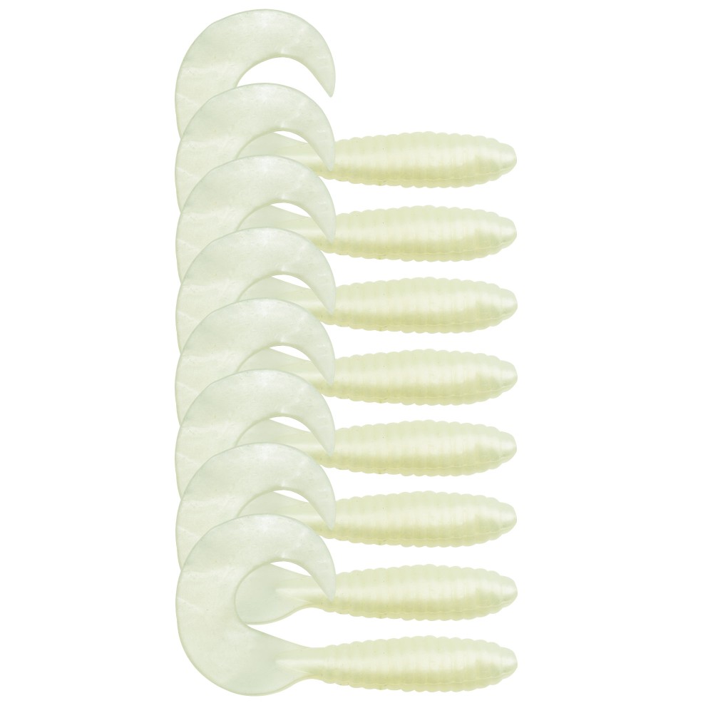 Fishdream Bull Twister - Gummifisch White - 6,0cm - 3,5g - 10 Stück