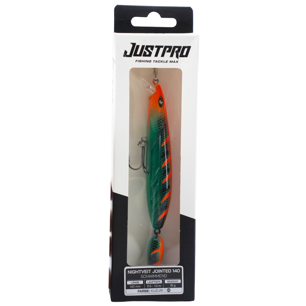 JustPro Nightveit Jointed 140 - Zanderwobbler Kuzuri - 14cm - 1 Stück