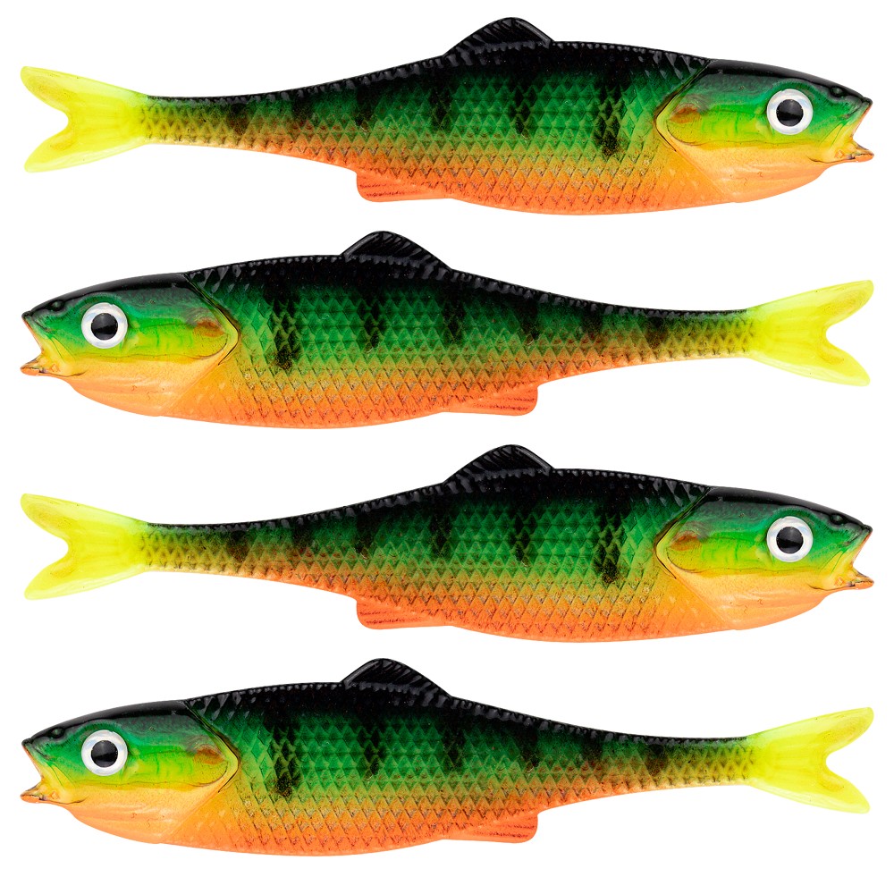 LMAB Finesse Filet 7cm - Firetiger, 4 Stück