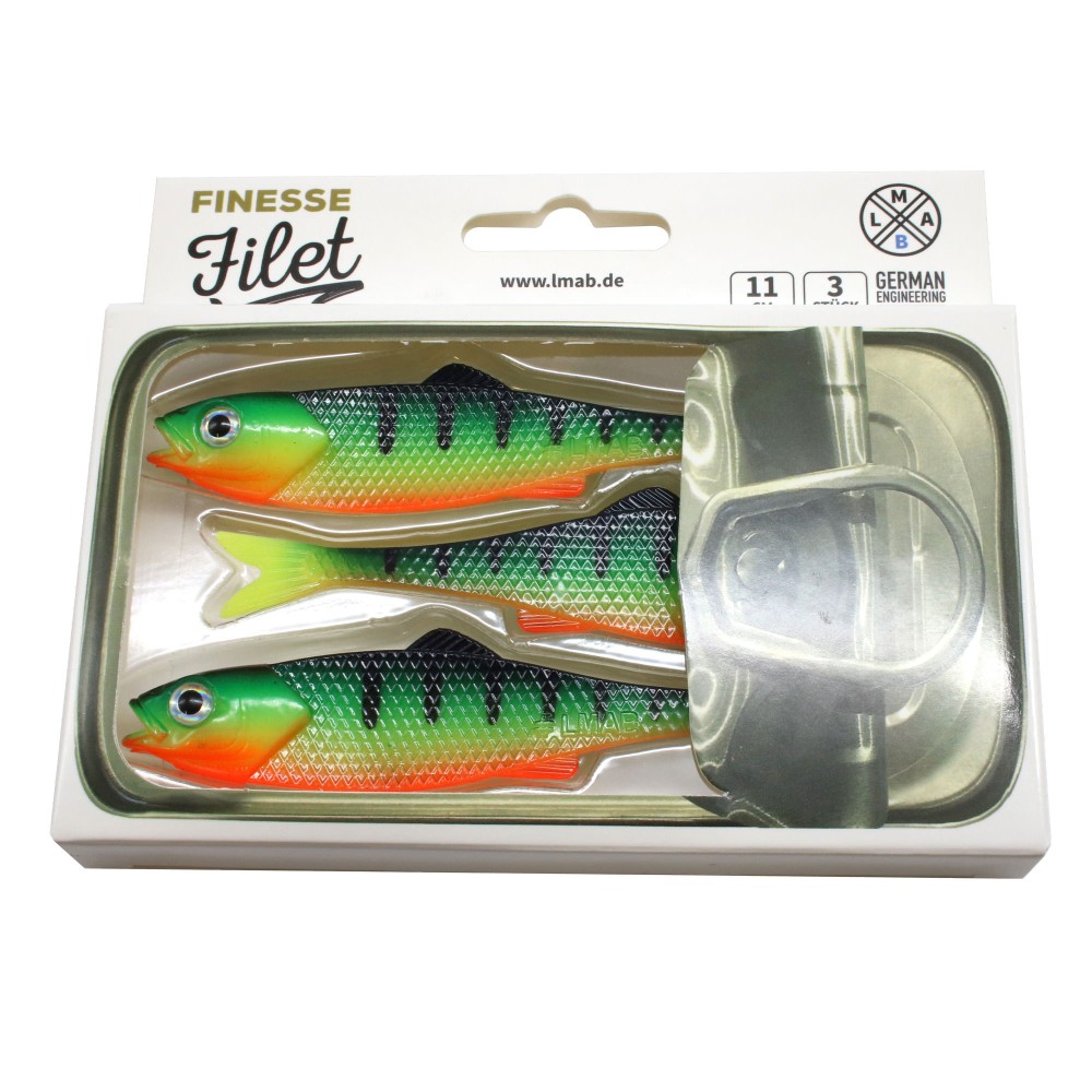 LMAB Finesse Filet 11cm - Firetiger, 3 Stück