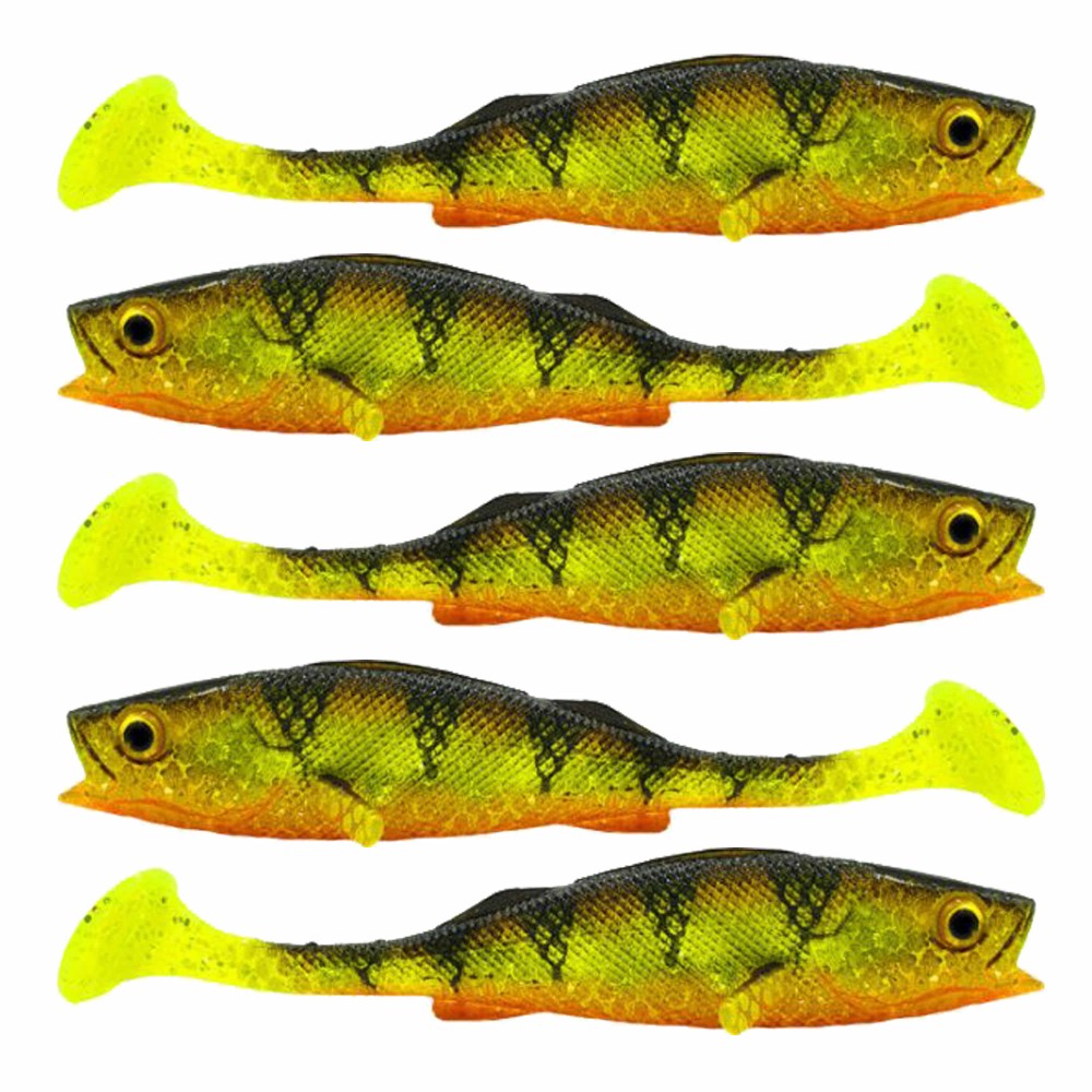 LMAB KØFI (KÖFI) Perch Shad 7cm - Natural Perch - 3g - 5 Stück