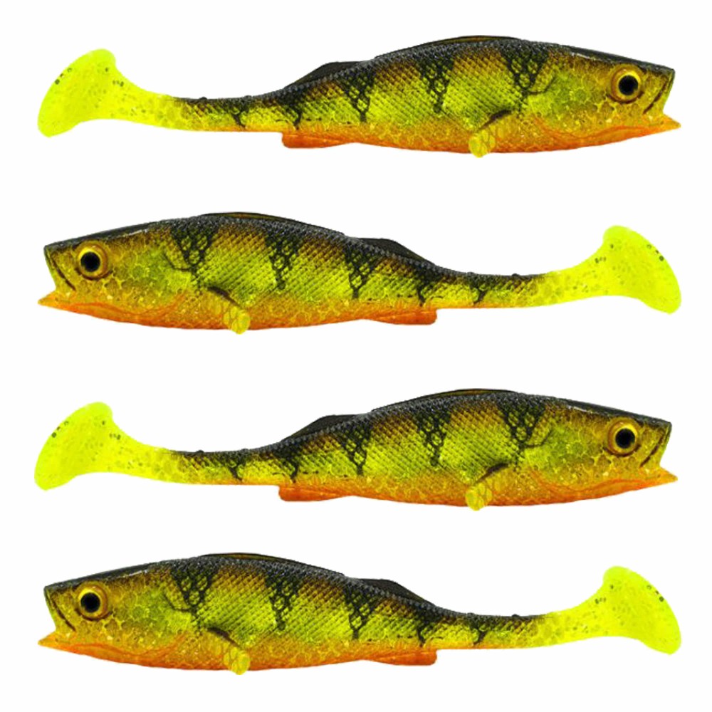 LMAB KØFI (KÖFI) Perch Shad 11cm - Natural Perch - 10g - 4 Stück