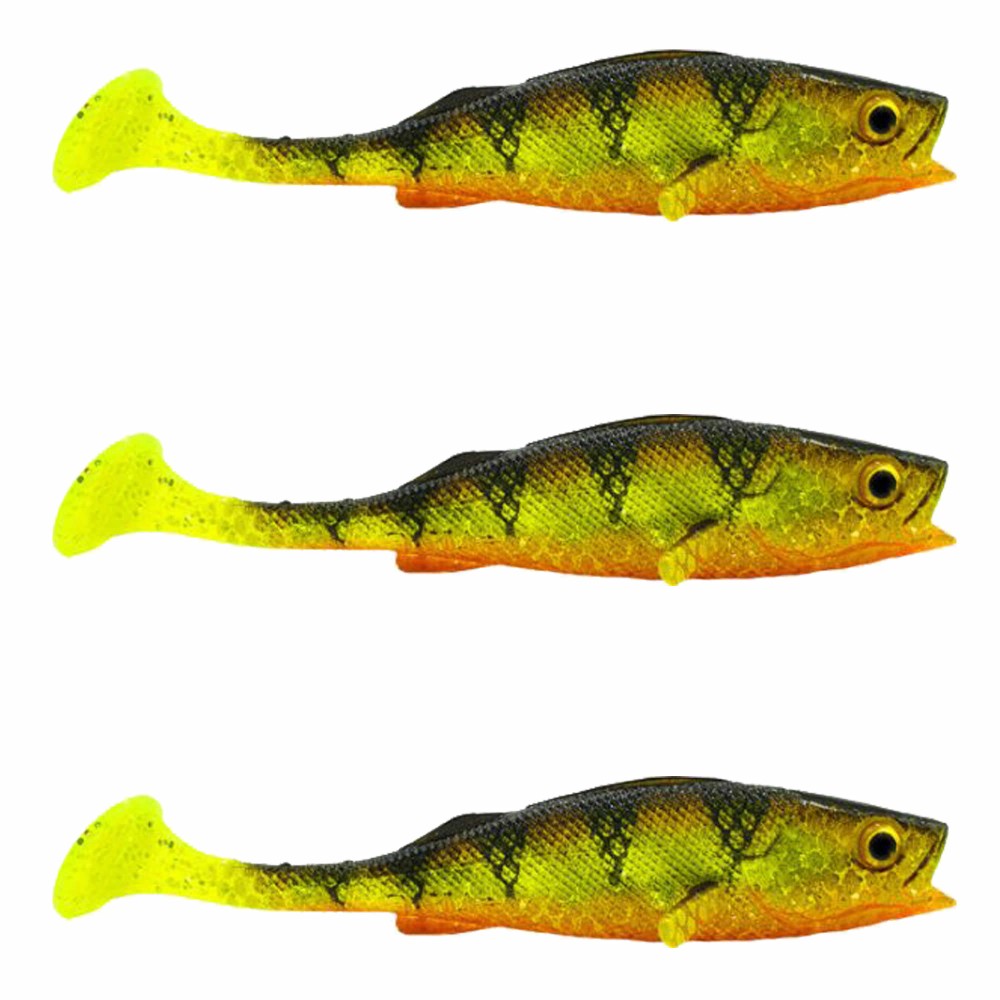 LMAB KØFI (KÖFI) Perch Shad 14cm - Natural Perch - 24g - 3 Stück
