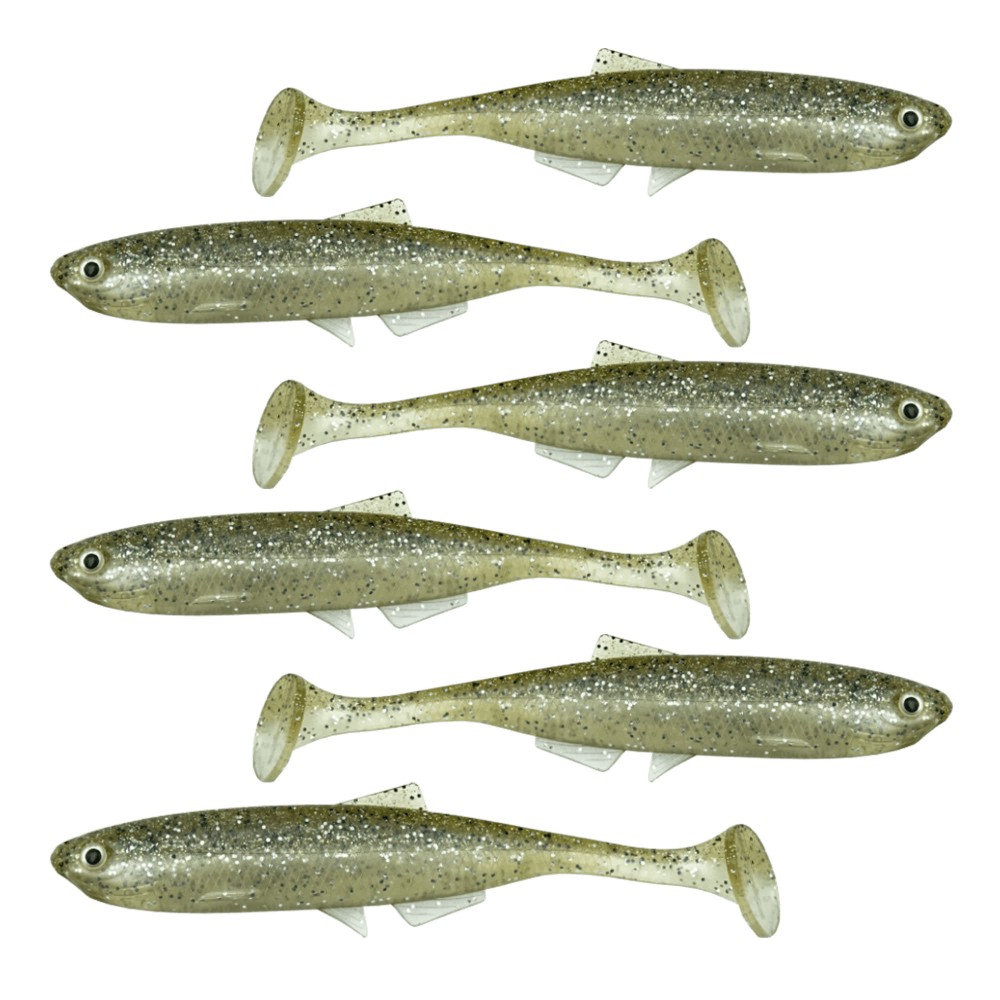 LMAB KØFI (KÖFI) Bleak Shad Gummifische 6cm - Champagne - 1g - 6 Stück