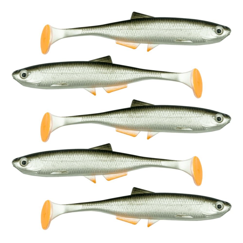 LMAB KØFI (KÖFI) Bleak Shad Gummifische 9cm - Real Roach - 4g - 5 Stück