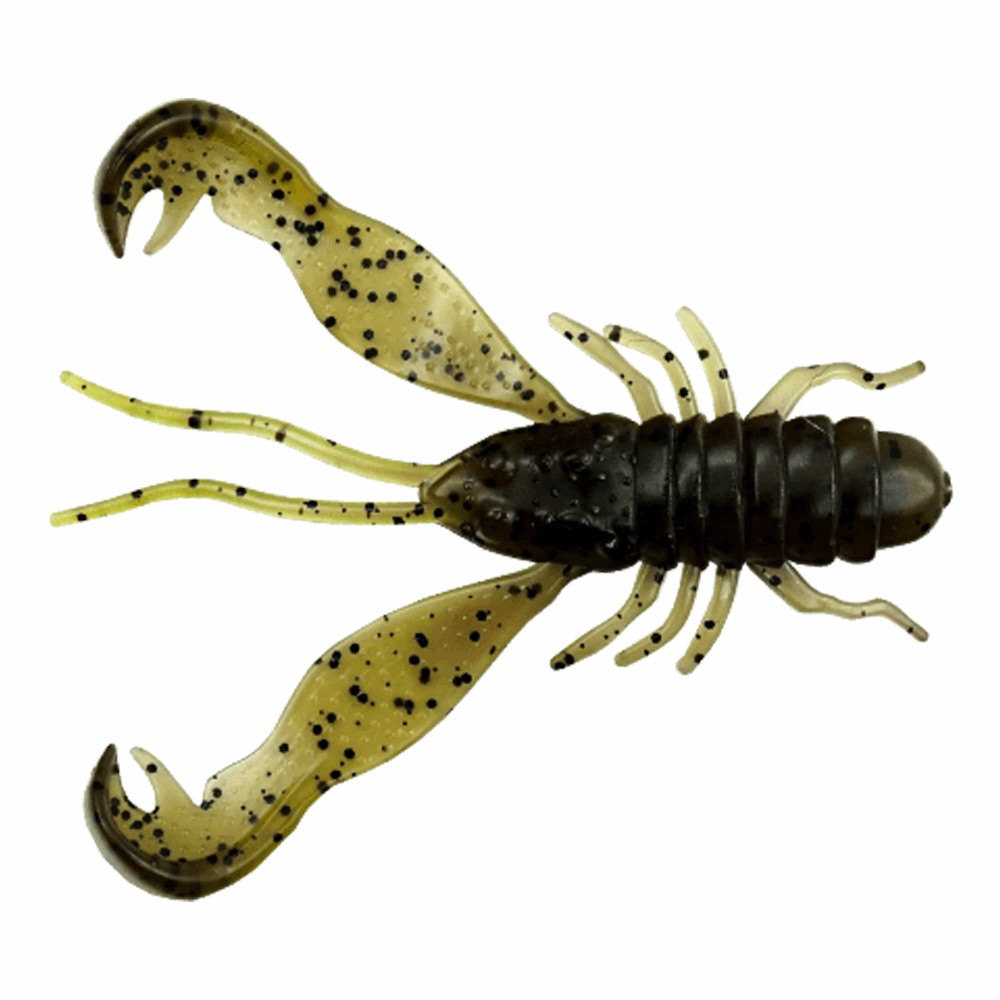 LMAB Finesse Filet Craw 10cm Green Pumpkin/ Chartreuse 8 g - 3 Stück