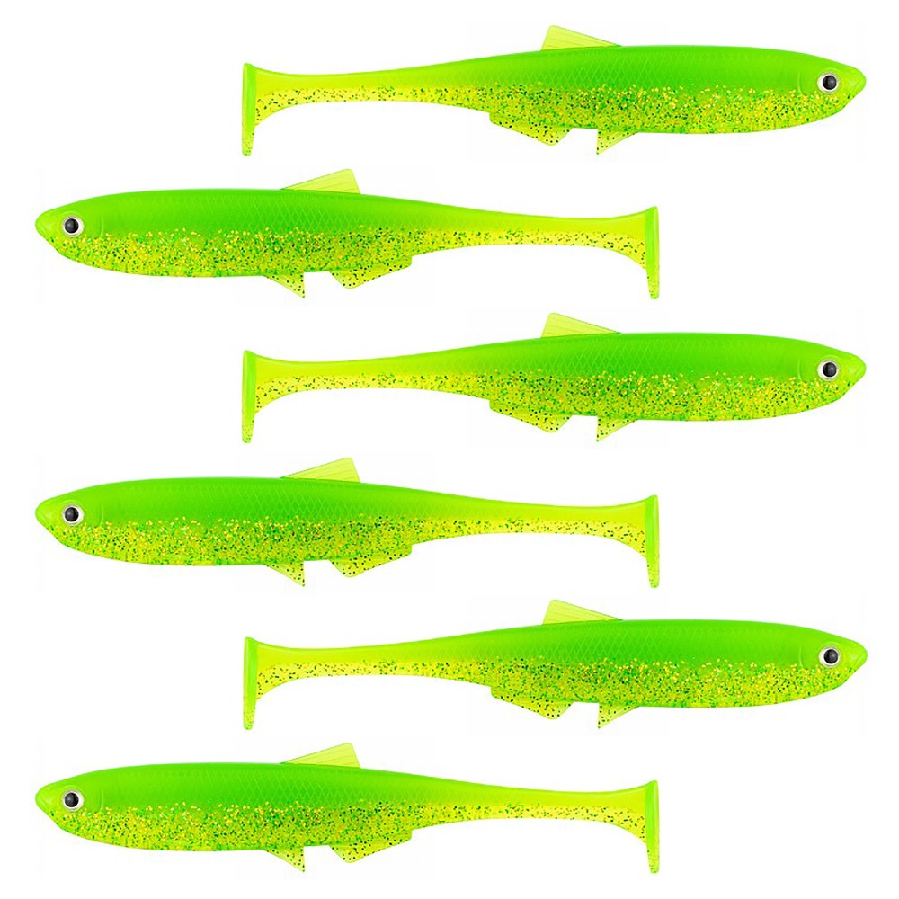 LMAB KØFI (KÖFI) Bleak Shad 6cm - Lime Chartreuse - 1g - 6 Stück