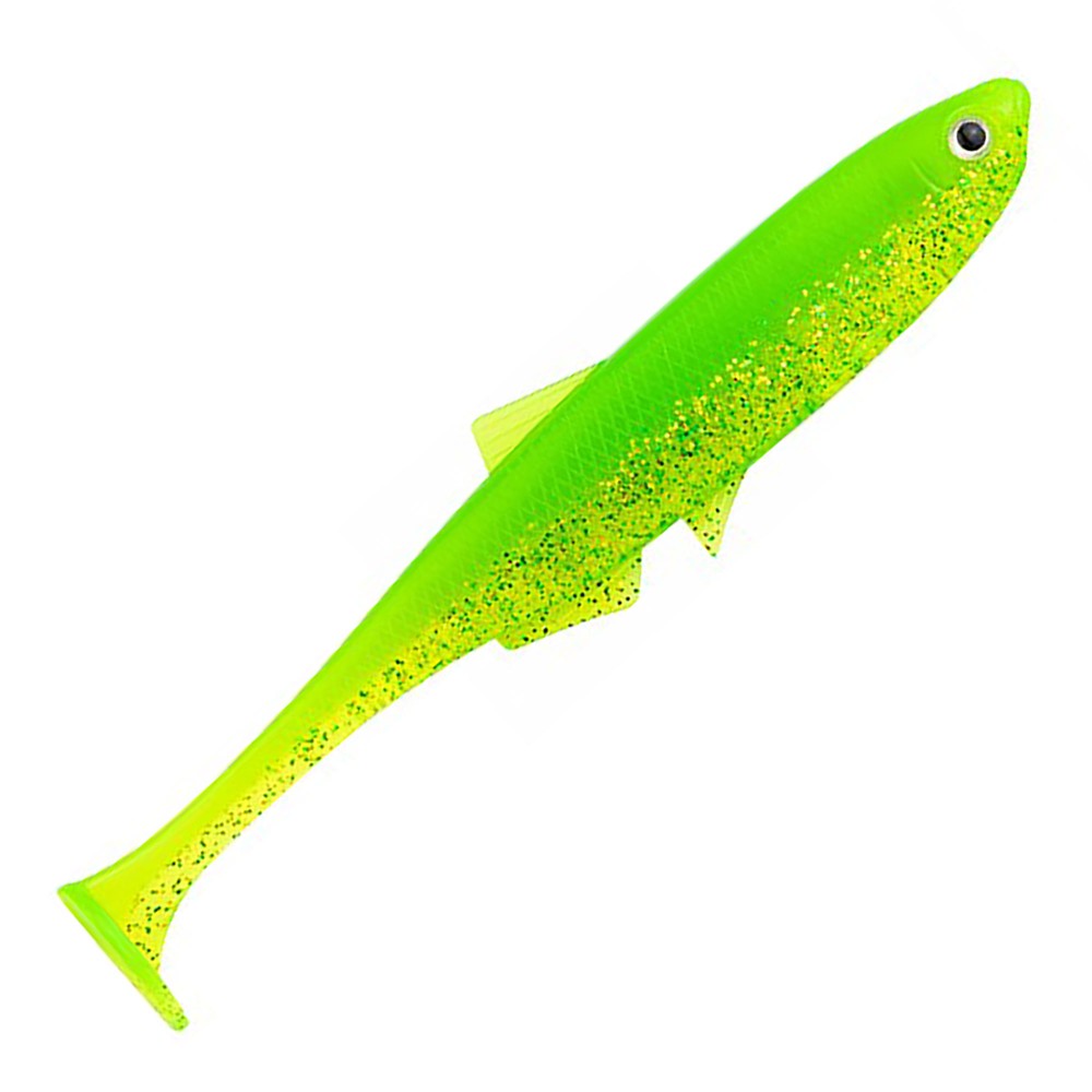 LMAB KØFI (KÖFI) Bleak Shad 9cm - Lime Chartreuse - 4g - 5 Stück