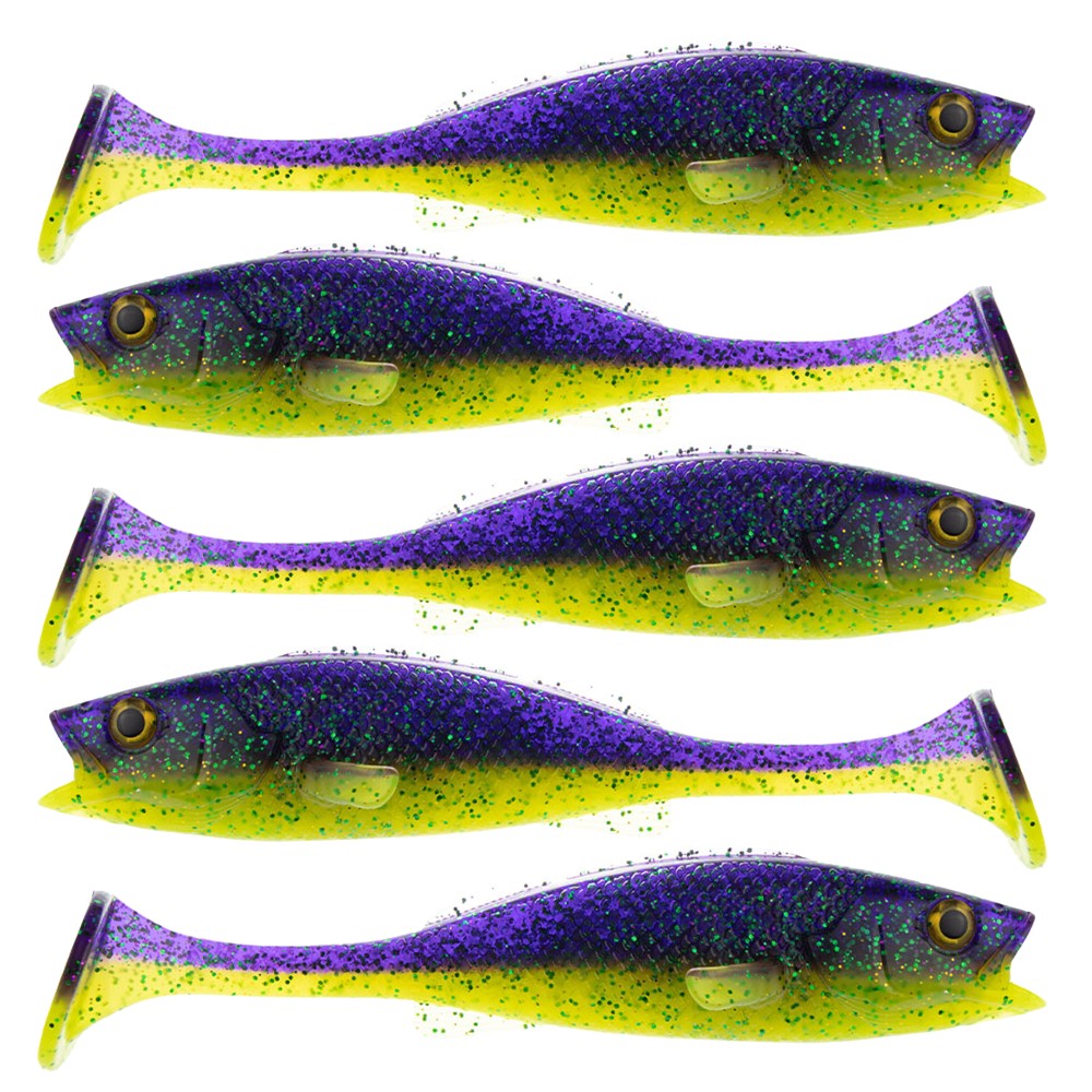 LMAB KØFI (KÖFI) Perch Shad 7cm - Purple Rave - 3g - 5 Stück