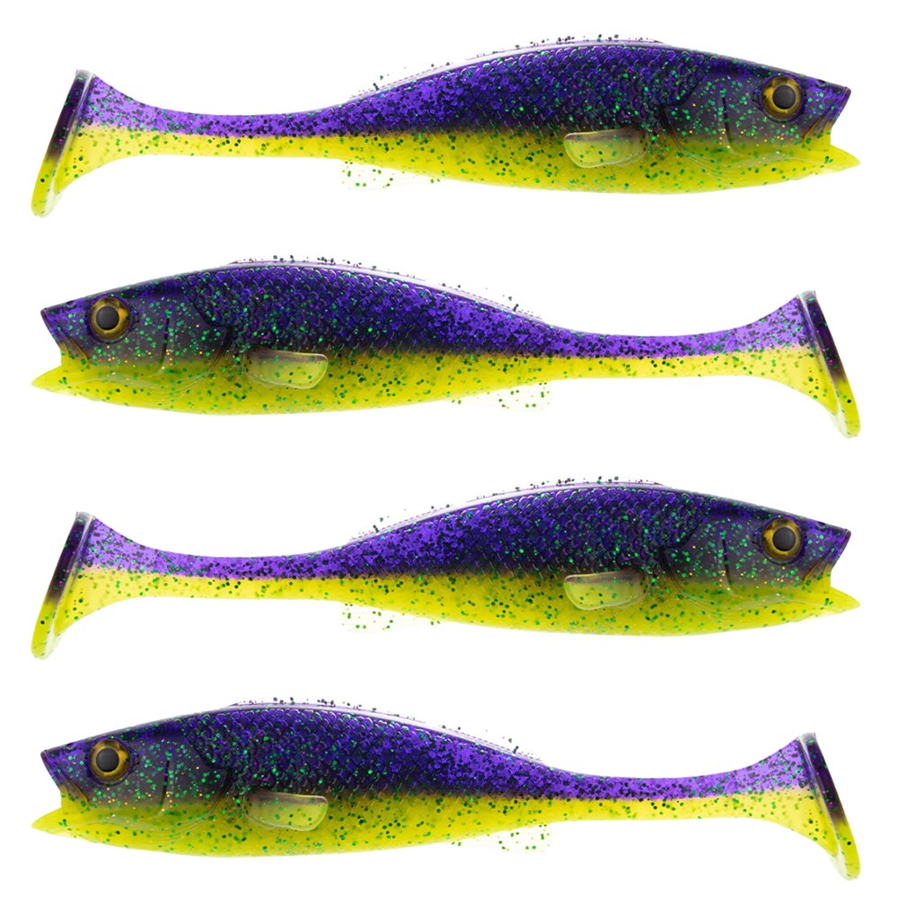 LMAB KØFI (KÖFI) Perch Shad 11cm - Purple Rave - 10g - 4 Stück