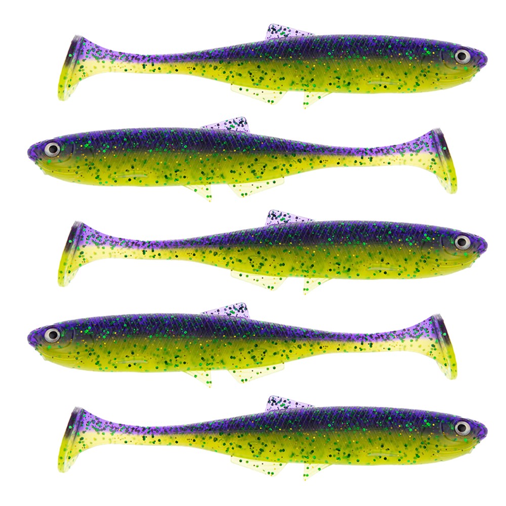 LMAB KØFI (KÖFI) Bleak Shad Gummifische 9cm - Purple Rave - 4g - 5 Stück