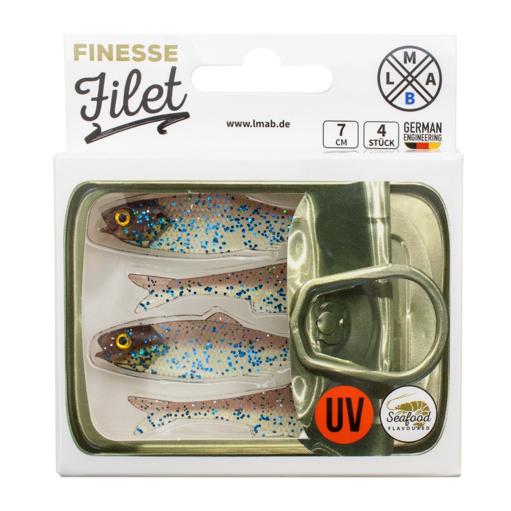 LMAB Finesse Filet 7cm - Galaxy, 4 Stück