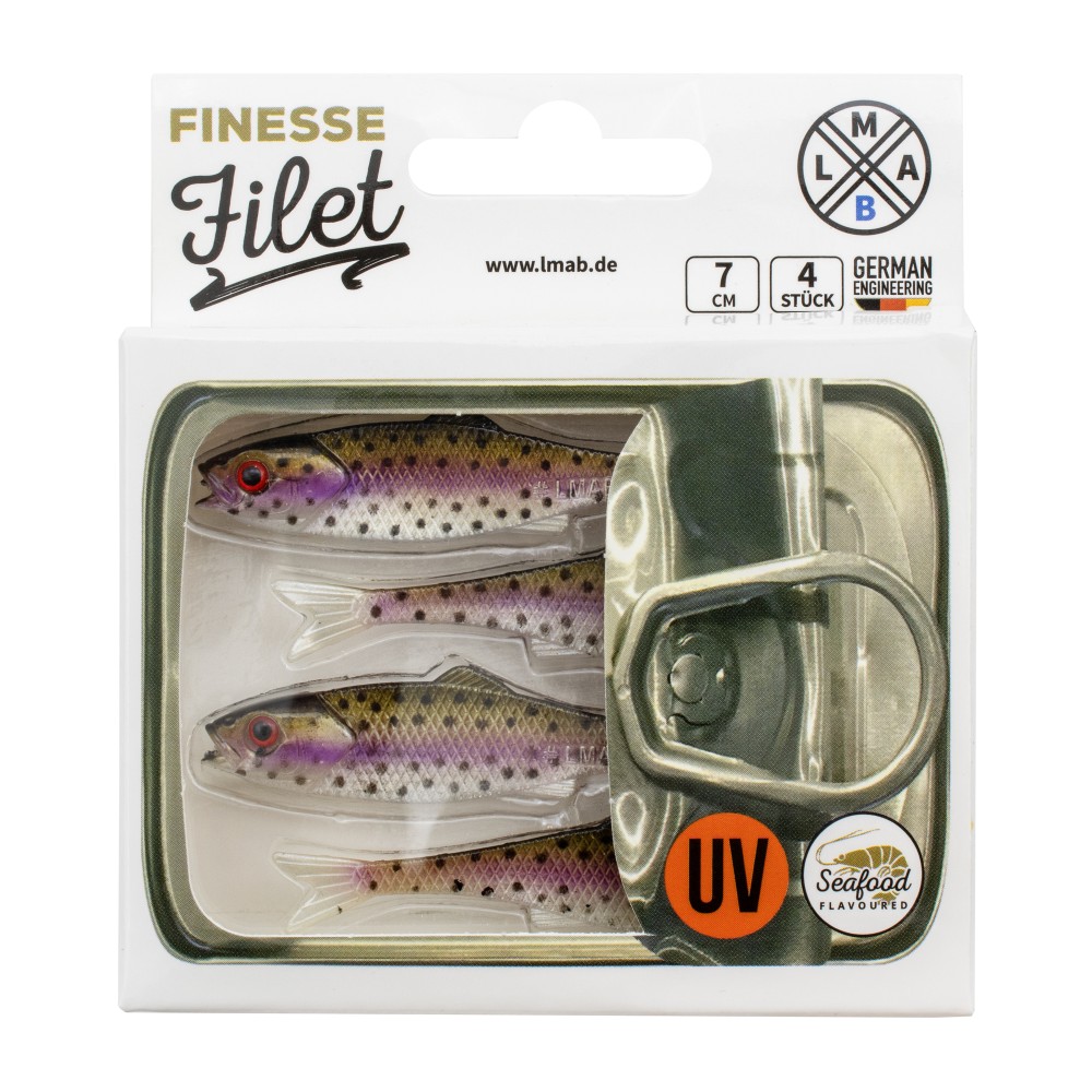 LMAB Finesse Filet 7cm - Rainbow Trout , 4 Stück