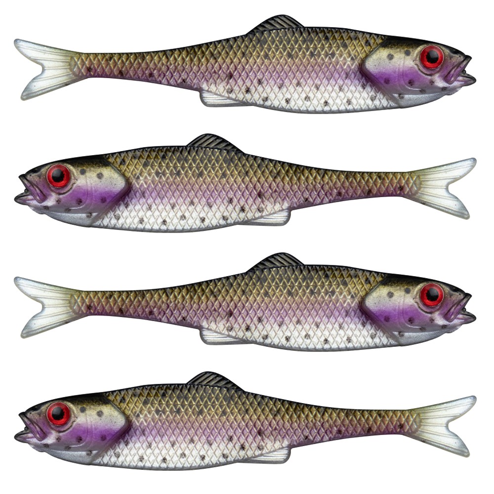 LMAB Finesse Filet Gummifisch 7cm - Rainbow Trout , 4 Stück