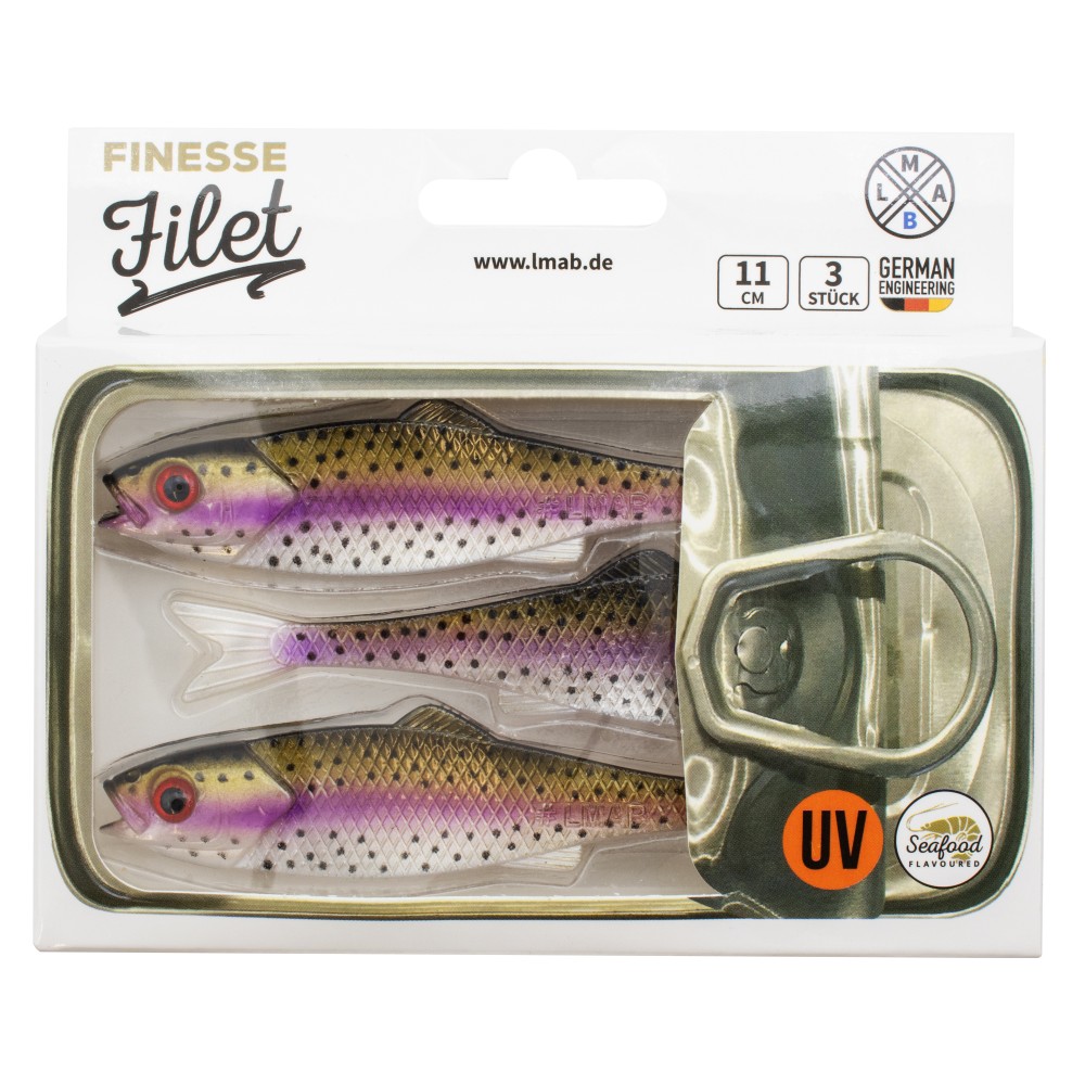LMAB Finesse Filet 11cm - Rainbow Trout , 3 Stück