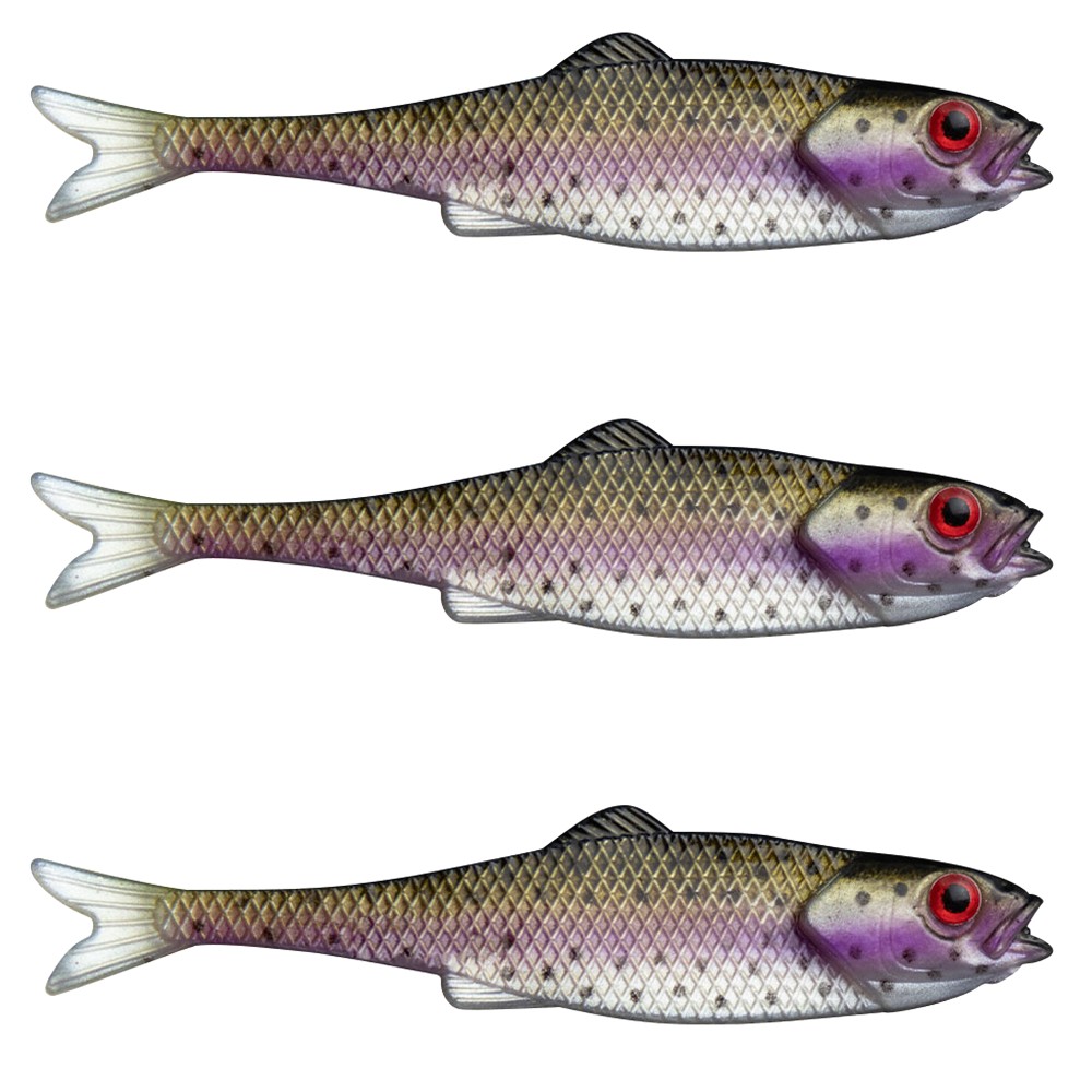 LMAB Finesse Filet Gummifisch 11cm - Rainbow Trout , 3 Stück