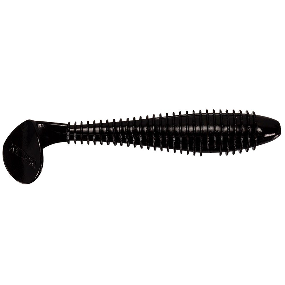 Keitech FAT Swing Impact 3,8" - 9,5cm - 9g - Black - 6Stück