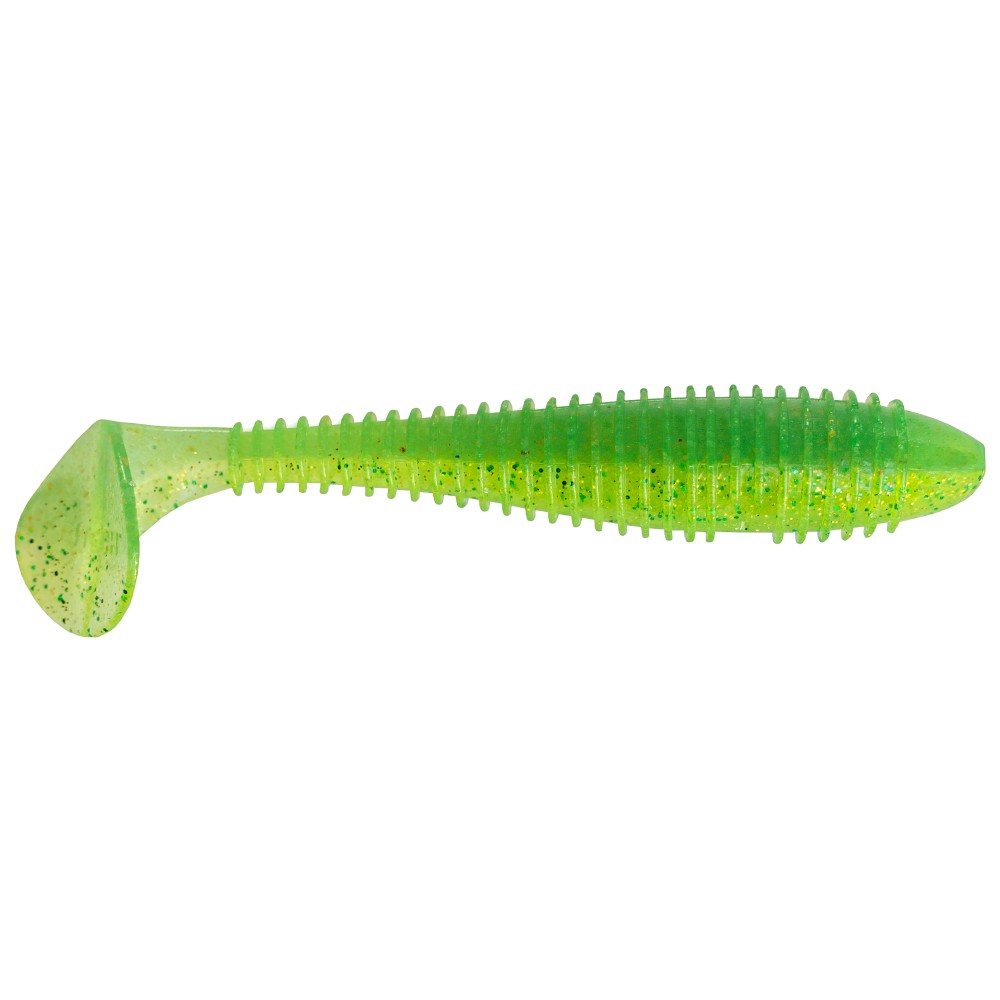 Keitech Swing Impact - Gummifisch 4" - 10cm - 4,7g - Lime Chartreuse - 8Stück
