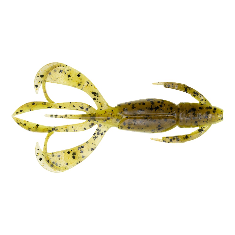 Keitech Crazy Flapper Creaturebait 2,8" - 7cm - 3,5g - Green Pumpkin / Chartreuse - 8Stück