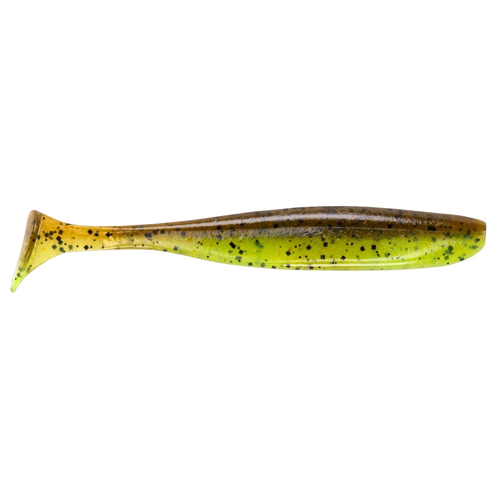Keitech Easy Shiner 4.5" - Gummifische 11,3cm - 7,3g - Green Pumpkin/Chartreuse - 6Stück