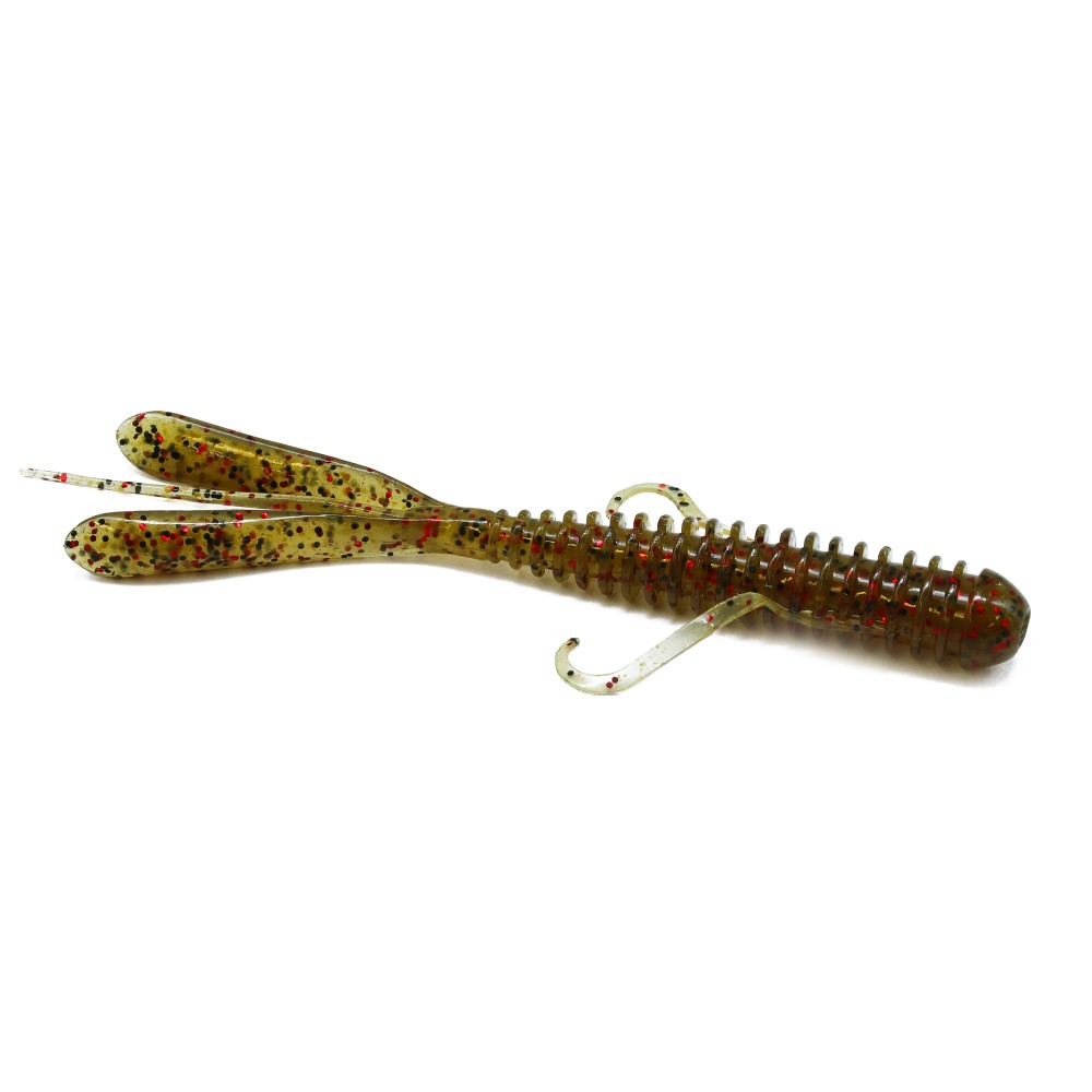 Keitech Hog Impact Creaturebaits 3,0 - 7cm - Motoroil Red Flake - 10Stück