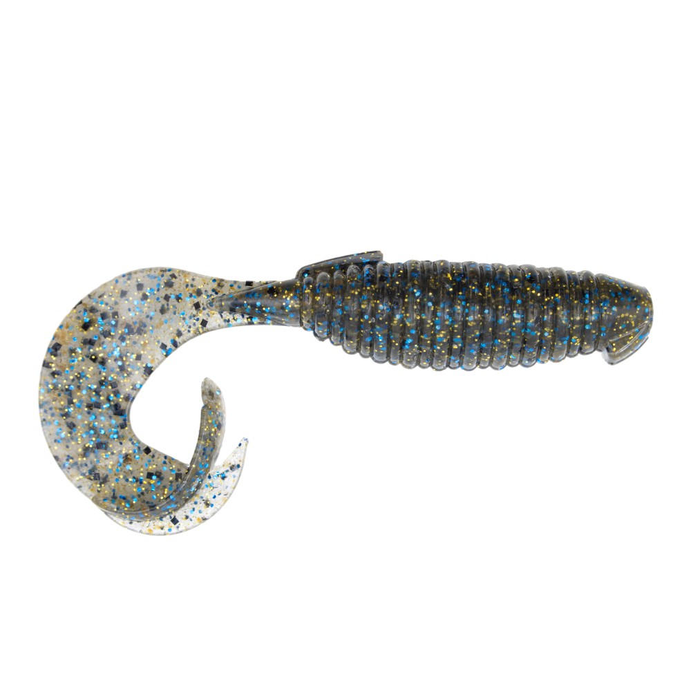 Keitech Flapper Grub Twister 4" - 8,5cm - 6,5g - Bluegill - 7Stück