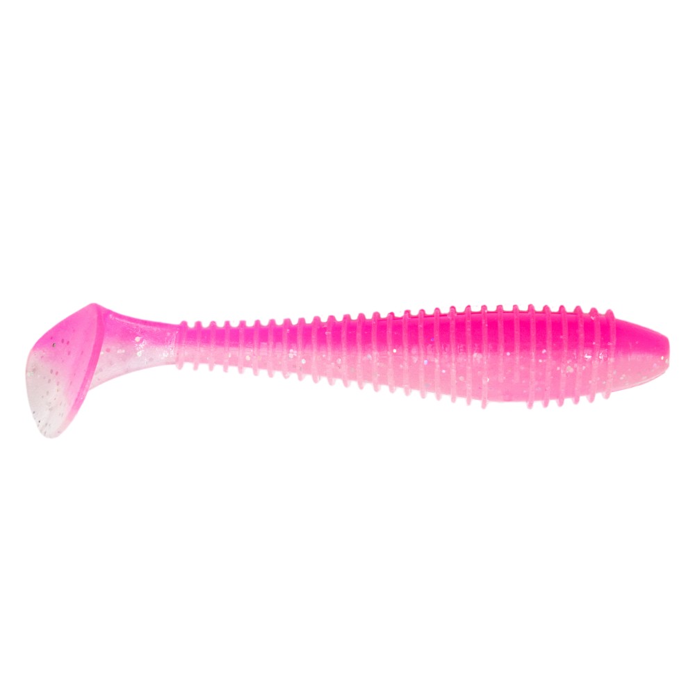 Keitech FAT Swing Impact Gummifisch 3,8" - 9,5cm - 9g - Pink Glow - 6Stück