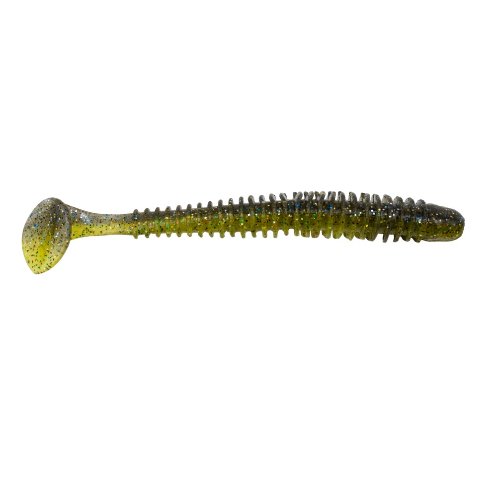 Keitech Swing Impact - Gummifisch 4,5" - 12,5cm - 9g - Smoky Yellow - 6Stück