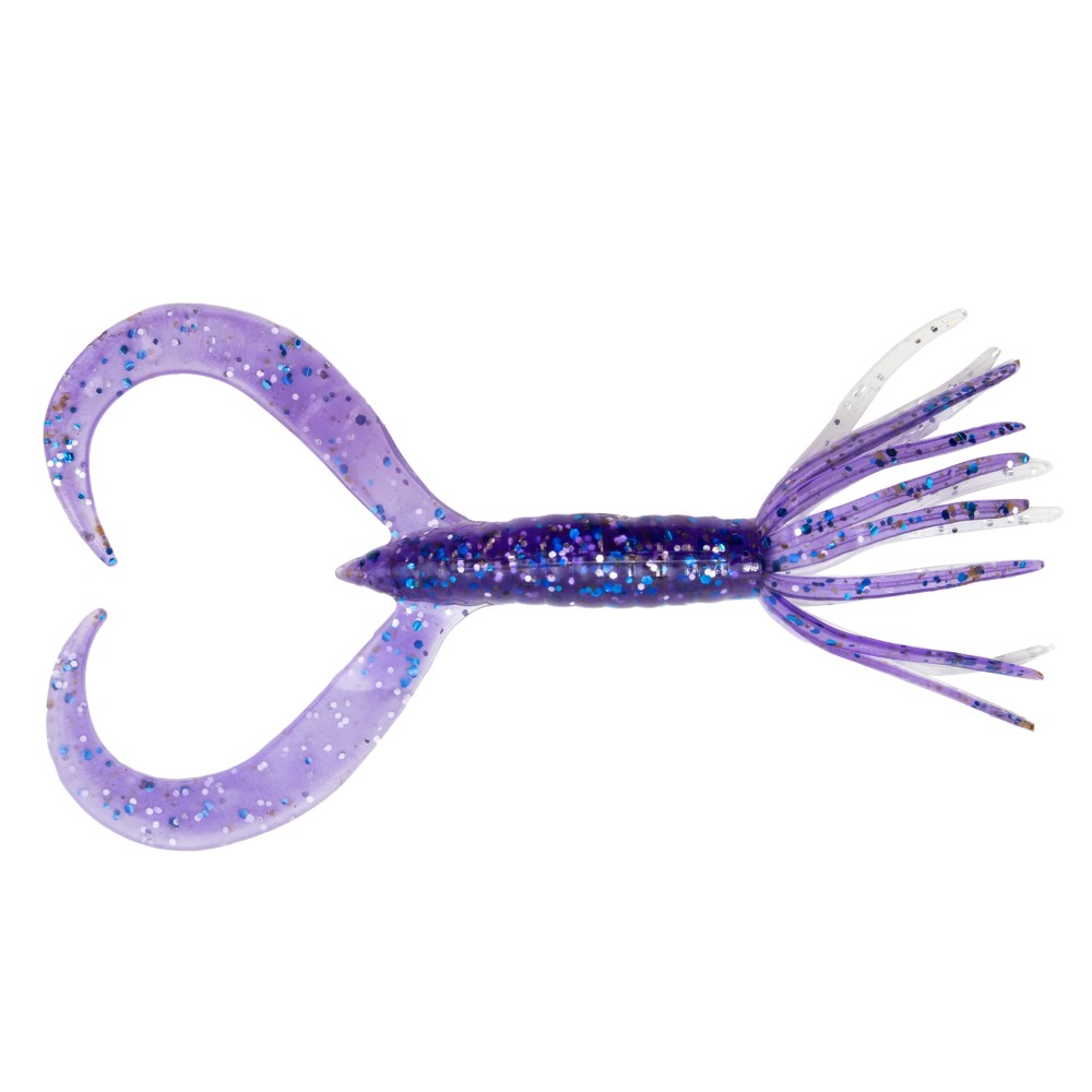 Keitech Little Spider Twister 2 - 4,8cm - 1,1g - Purple Ice Shad - 8Stück