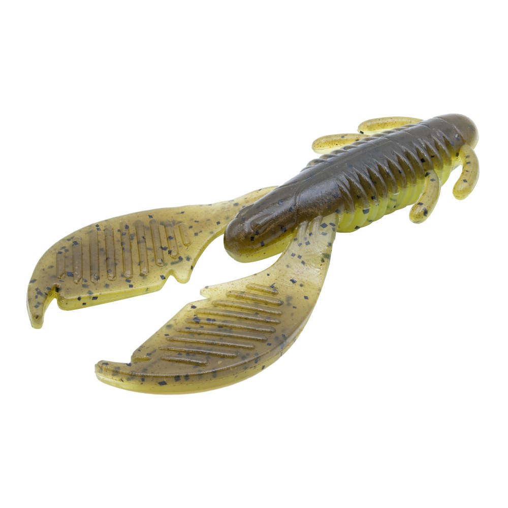 Reins AX Craw - Creaturebait 3.5in - Green Pumpkin Chart Melon - 6 Stück